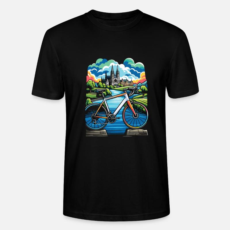 Cyclisme - T-shirt bio CRAFTER Stanley Stella Unisexe - noir