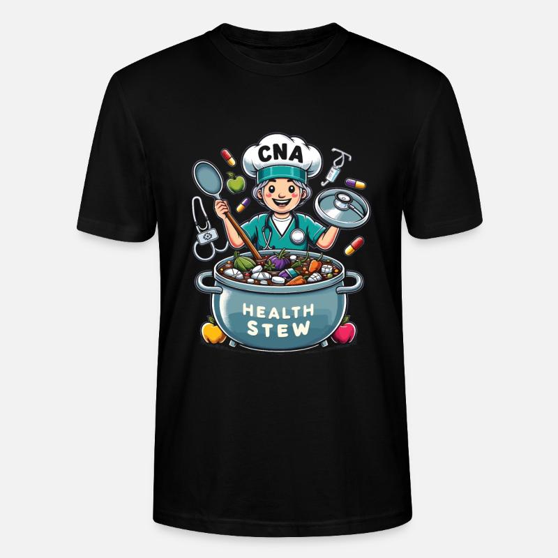 Infirmier(ère) en gériatrie - T-shirt bio CRAFTER Stanley Stella Unisexe - noir