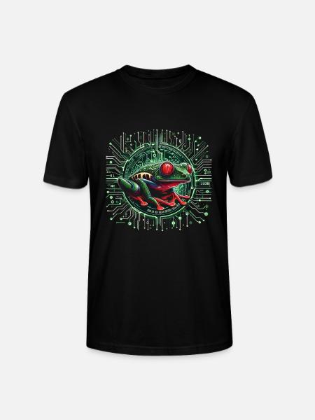 Grenouille - T-shirt bio CRAFTER Stanley Stella Unisexe - noir