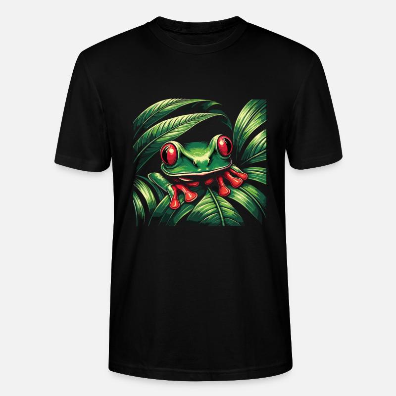 Grenouille - T-shirt bio CRAFTER Stanley Stella Unisexe - noir