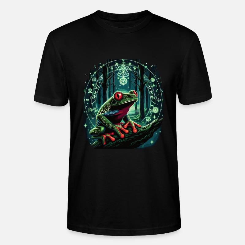 Frosch - Stanley/Stella Unisex Bio-T-Shirt CRAFTER - Schwarz