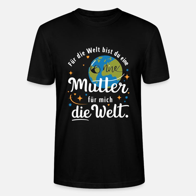 Muttertag - Stanley/Stella Unisex Bio-T-Shirt CRAFTER - Schwarz