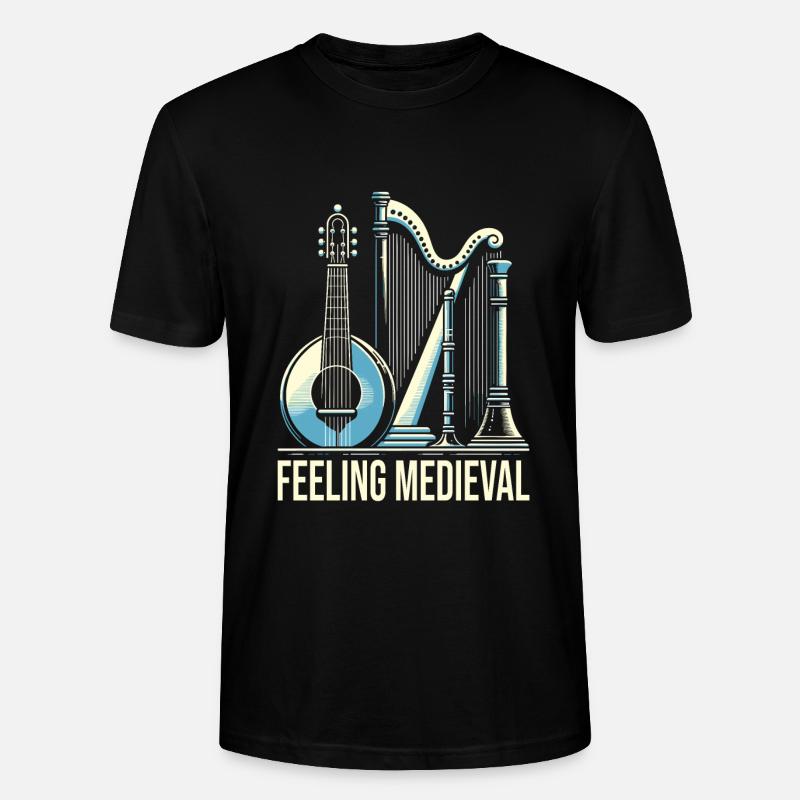 Marché médiéval - T-shirt bio CRAFTER Stanley Stella Unisexe - noir
