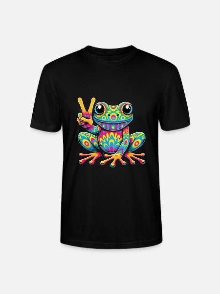 Hippie Festival - Stanley/Stella CRAFTER Unisex Organic T-Shirt - black