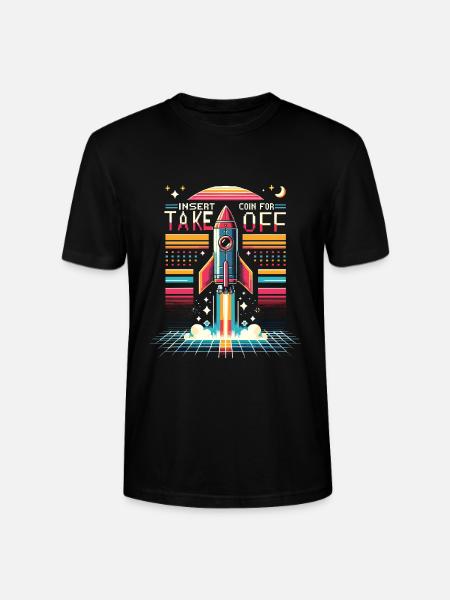 Rocket - Stanley/Stella CRAFTER Unisex Organic T-Shirt - black