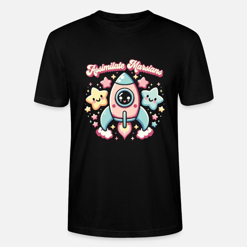 Rocket - Stanley/Stella CRAFTER Unisex Organic T-Shirt - black