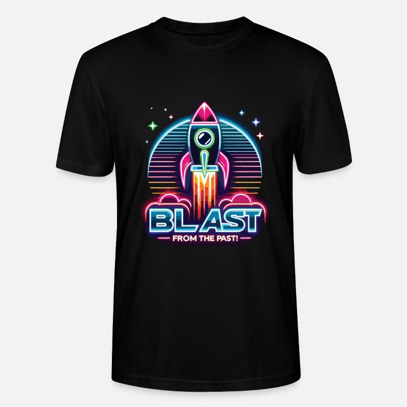 Rakete - Stanley/Stella Unisex Bio-T-Shirt CRAFTER - Schwarz