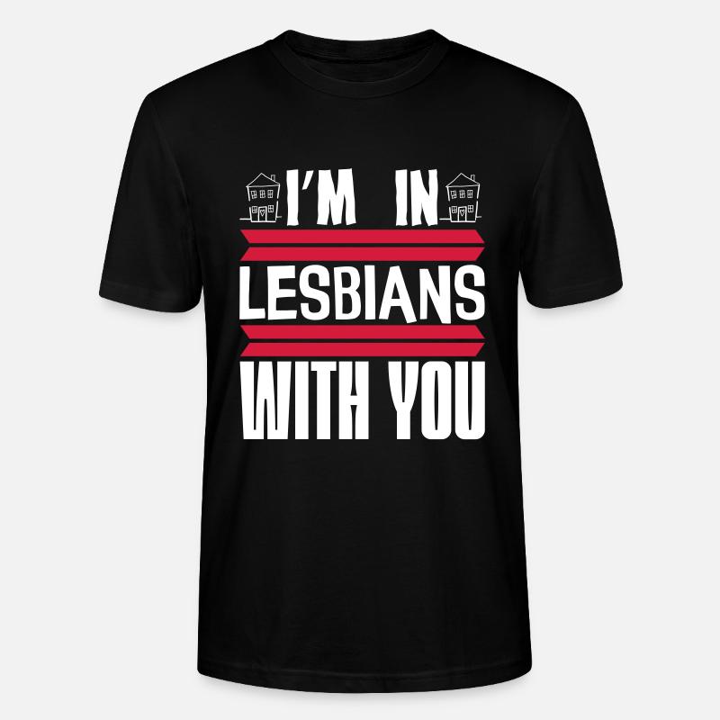 Je suis lesbienne avec toi - T-shirt bio CRAFTER Stanley Stella Unisexe - noir