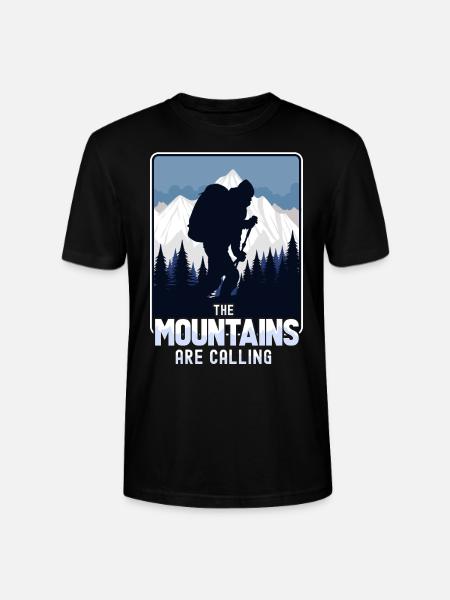 The mountains are calling - Stanley/Stella CRAFTER Unisex Organic T-Shirt - black