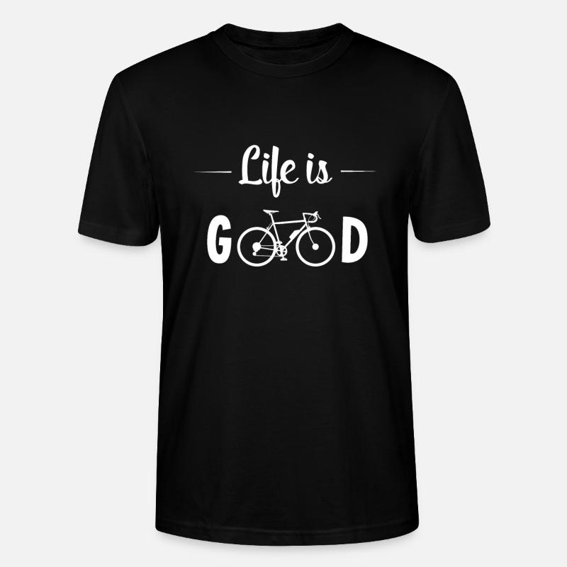 Vélo à vélo - T-shirt bio CRAFTER Stanley Stella Unisexe - noir