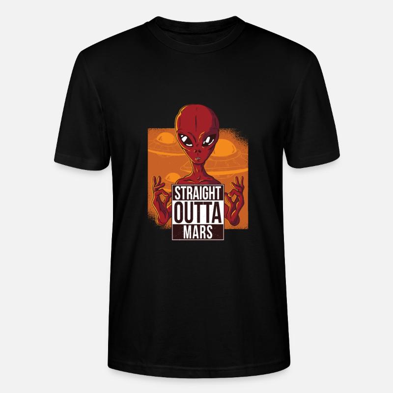 Alien Mars Nasa - Stanley/Stella Unisex Bio-T-Shirt CRAFTER - Schwarz