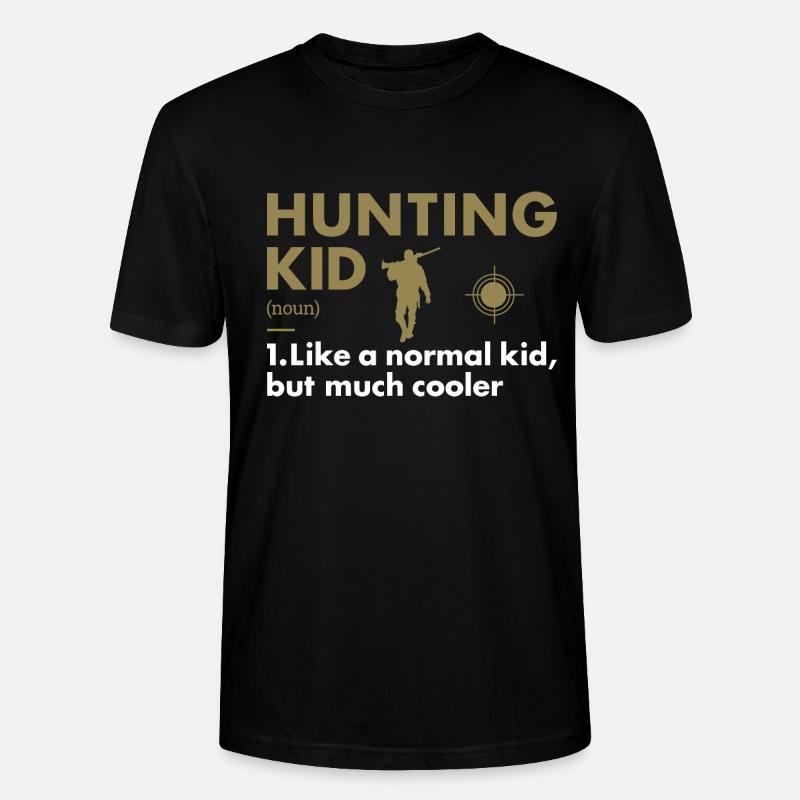 Hunter Kid Definition Hunting - Stanley/Stella Unisex Bio-T-Shirt CRAFTER - Schwarz