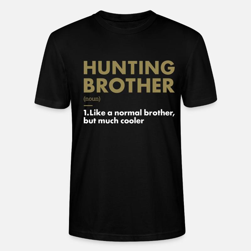 Chasseur Frère Définition Chasse - T-shirt bio CRAFTER Stanley Stella Unisexe - noir