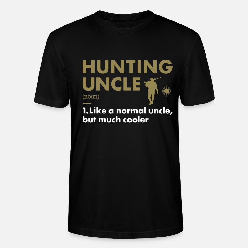 Hunter Uncle Definition Hunting - Stanley/Stella Unisex Bio-T-Shirt CRAFTER - Schwarz