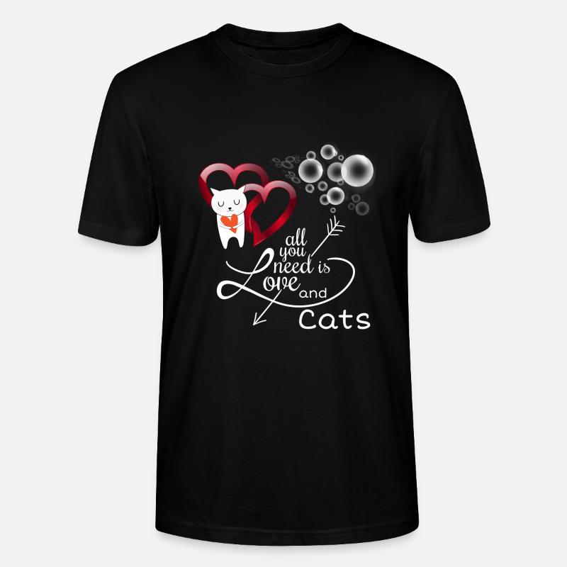 Amis chat, dire chat - T-shirt bio CRAFTER Stanley Stella Unisexe - noir