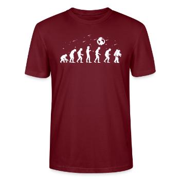 Evolution Astronaut Astrologe - Stanley/Stella Unisex Bio-T-Shirt CRAFTER - Burgunderrot - Vorne - Alina (178cm) & Michal (187cm)