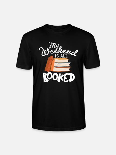 Weekend banned bookworm - Stanley/Stella CRAFTER Unisex Organic T-Shirt - black