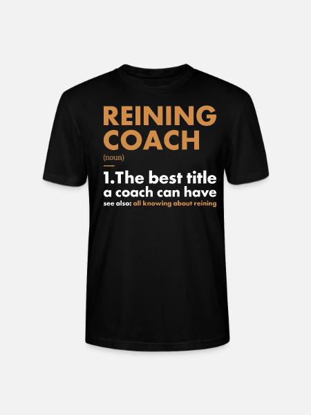 Pure Coach Definition Reining - Stanley/Stella CRAFTER Unisex Organic T-Shirt - black