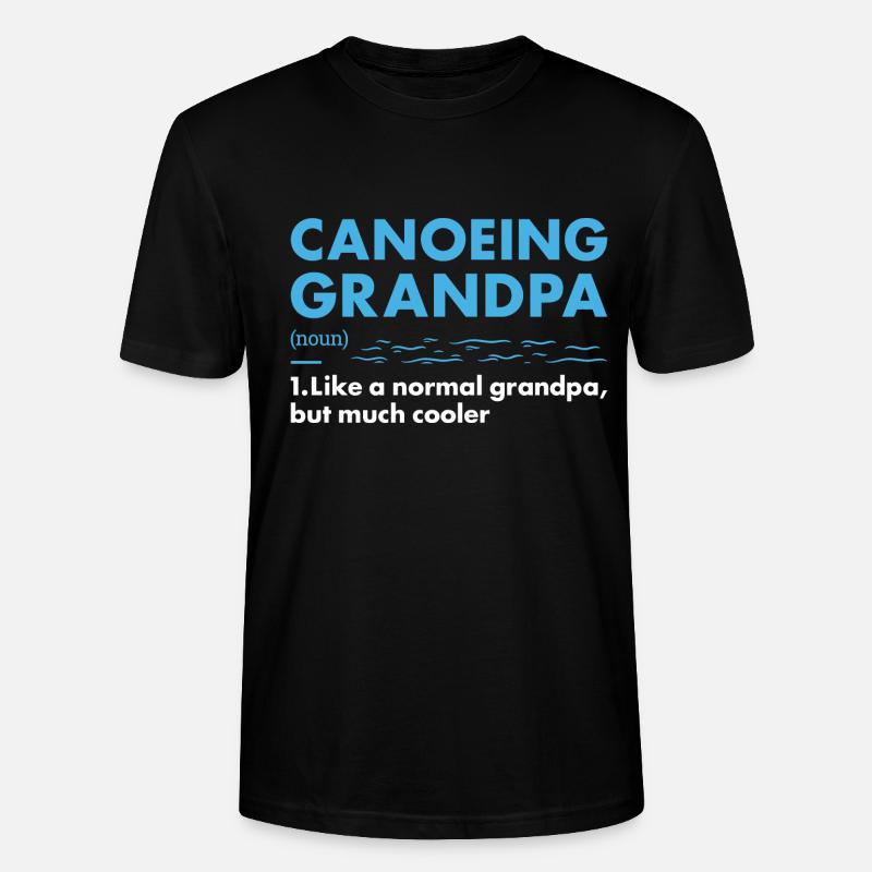 Canotiste Papi Définition Canoë - T-shirt bio CRAFTER Stanley Stella Unisexe - noir