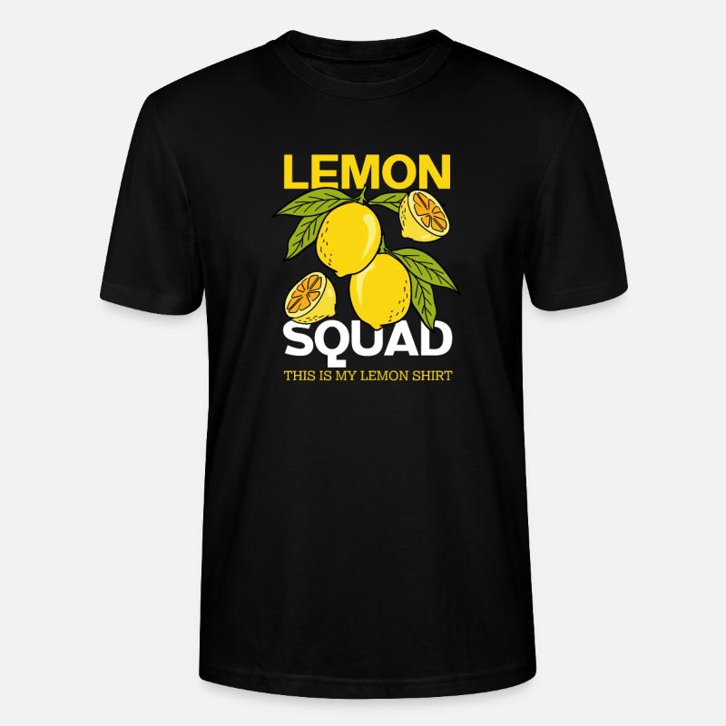 Lemon Squad Limonade Sommerfruchtsaft - Stanley/Stella Unisex Bio-T-Shirt CRAFTER - Schwarz