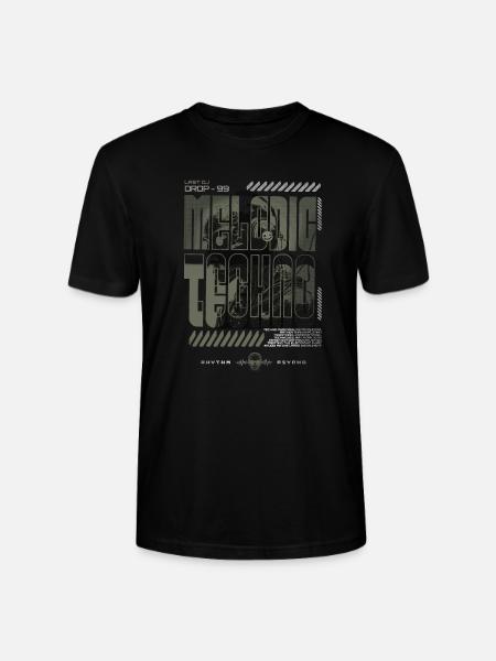 MELODIC TECHNO - Stanley/Stella Unisex Bio-T-Shirt CRAFTER - Schwarz