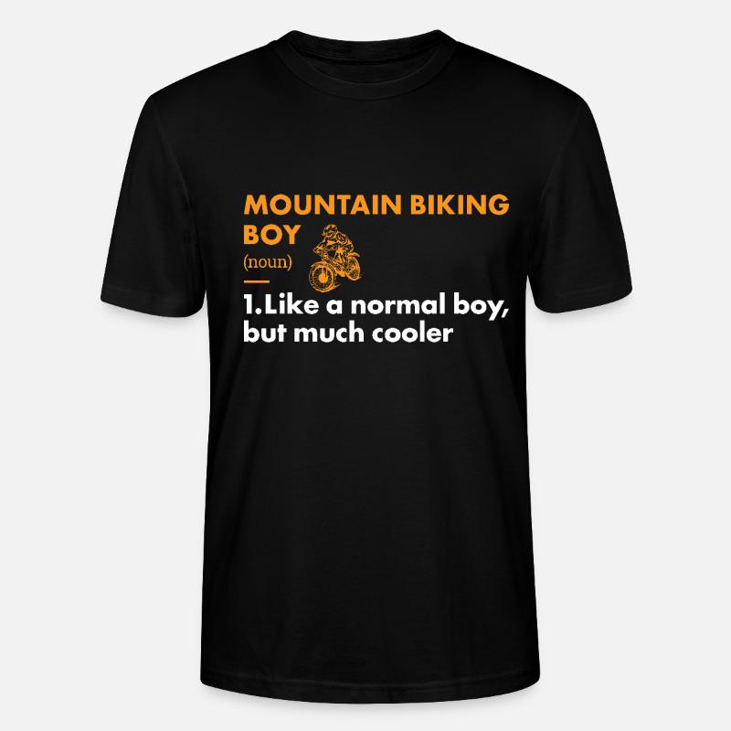 Biker Boy Definition Mountain Biking - Stanley/Stella Unisex Bio-T-Shirt CRAFTER - Schwarz