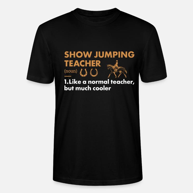 Cavalier Définition Professeur Saut d’obstacles - T-shirt bio CRAFTER Stanley Stella Unisexe - noir