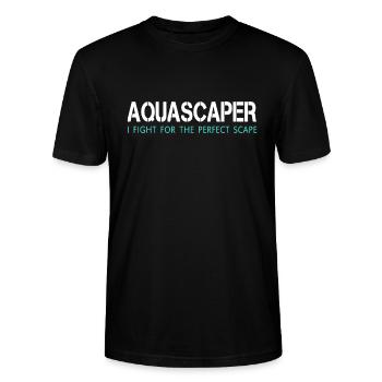 Aquascaping - Aquascaper - Aquarium - Cadeau - T-shirt bio CRAFTER Stanley Stella Unisexe - noir - Devant - Alina (178cm) & Michal (187cm)