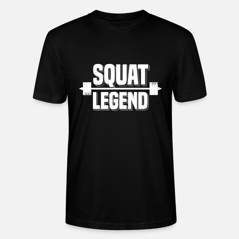 Squat Legend Powerlifting Musculation - T-shirt bio CRAFTER Stanley Stella Unisexe - noir