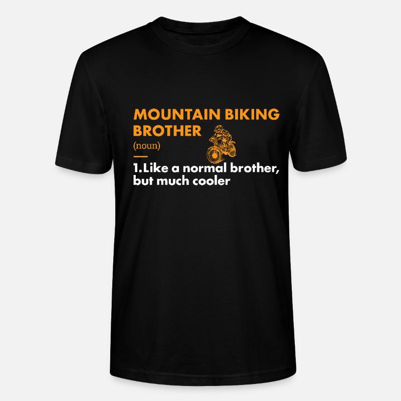 Biker Brother Définition VTT - T-shirt bio CRAFTER Stanley Stella Unisexe - noir