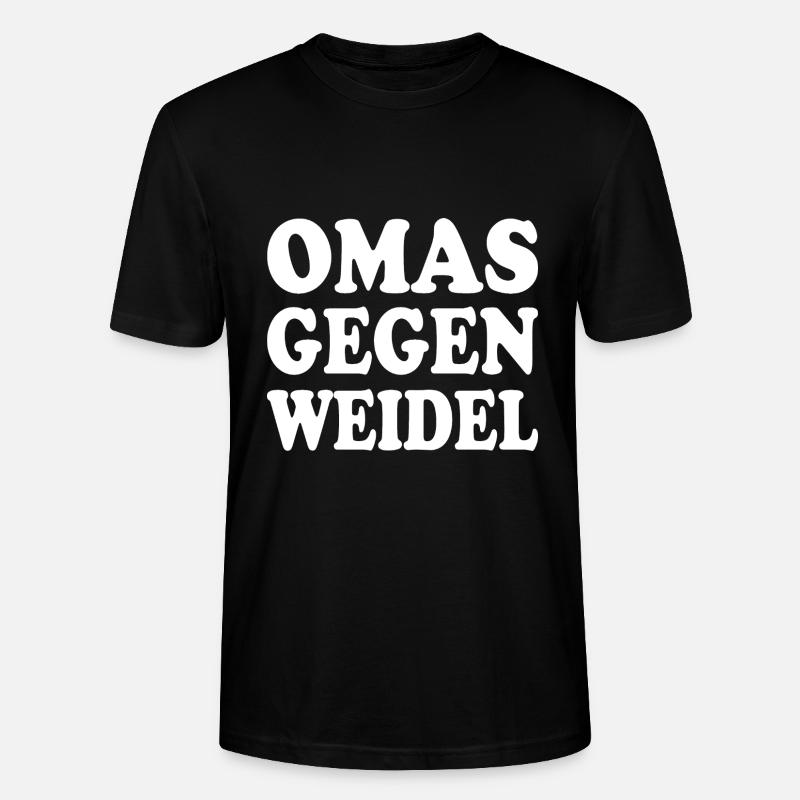 omas gegen weidel - Stanley/Stella Unisex Bio-T-Shirt CRAFTER - Schwarz