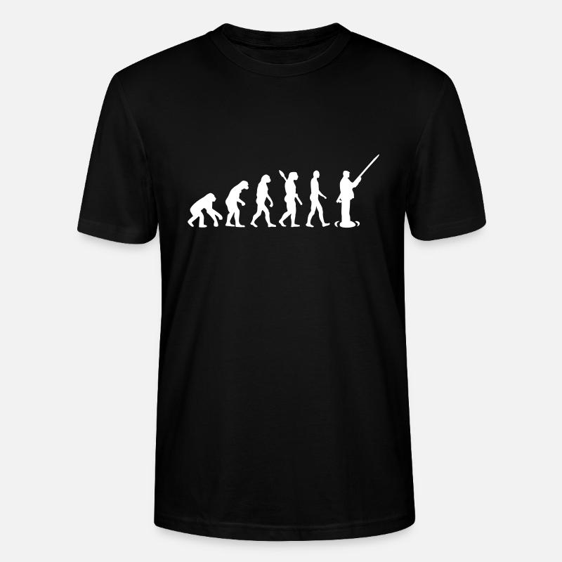 Evolution de la pêche - T-shirt bio CRAFTER Stanley Stella Unisexe - noir