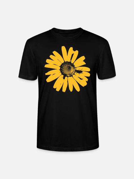 flower - Stanley/Stella CRAFTER Unisex Organic T-Shirt - black