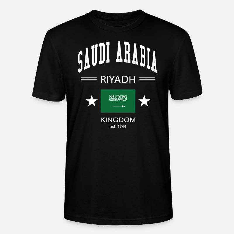Saudi Arabien - Stanley/Stella Unisex Bio-T-Shirt CRAFTER - Schwarz
