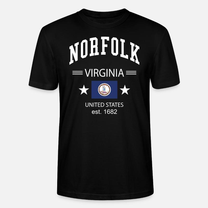 Norfolk - Stanley/Stella Unisex Bio-T-Shirt CRAFTER - Schwarz