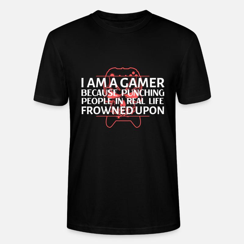 Ich bin ein Gamer - Stanley/Stella Unisex Bio-T-Shirt CRAFTER - Schwarz