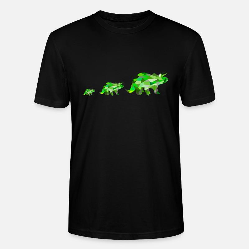 Dinosaurier - Stanley/Stella Unisex Bio-T-Shirt CRAFTER - Schwarz