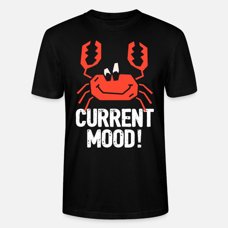 Krabben-Current-Stimmung - Stanley/Stella Unisex Bio-T-Shirt CRAFTER - Schwarz