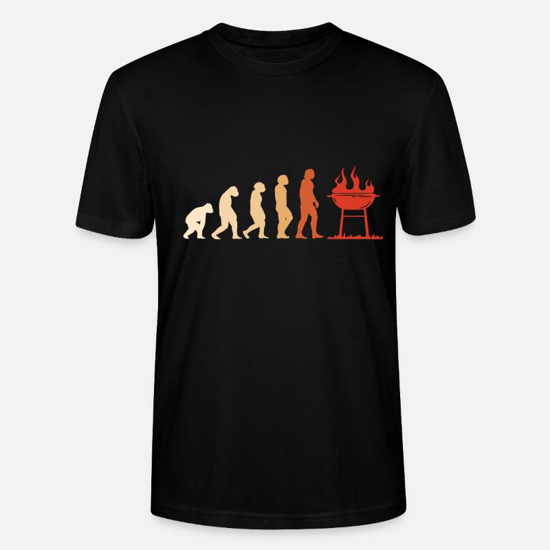 Griller Evolution Grilling - Stanley/Stella CRAFTER Unisex Organic T-Shirt - black