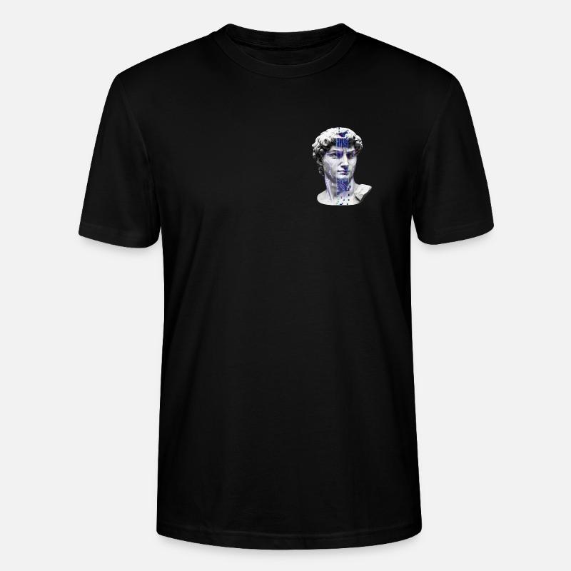 Klassische neon-kybernetische Büste - Stanley/Stella Unisex Bio-T-Shirt CRAFTER - Schwarz