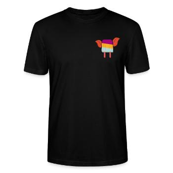Eis zu zweit - Stanley/Stella Unisex Bio-T-Shirt CRAFTER - Schwarz - Vorne - Alina (178cm) & Michal (187cm)