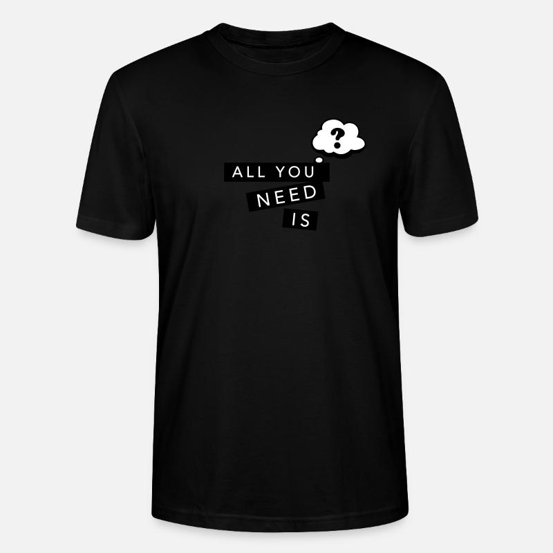 Bulle Comiques point d'interrogation - T-shirt bio CRAFTER Stanley Stella Unisexe - noir