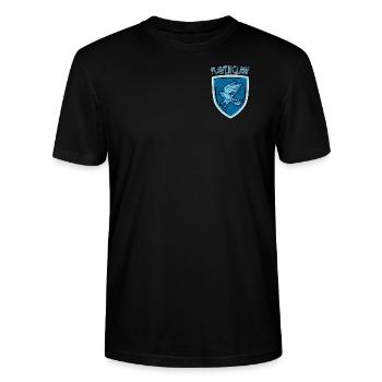 Harry Potter Ravenclaw kleines Logo - Stanley/Stella Unisex Bio-T-Shirt CRAFTER - Schwarz - Vorne - Alina (178cm) & Michal (187cm)