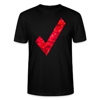 OK Coches - T-shirt bio CRAFTER Stanley Stella Unisexe - noir - Devant - Alina (178cm) & Michal (187cm)