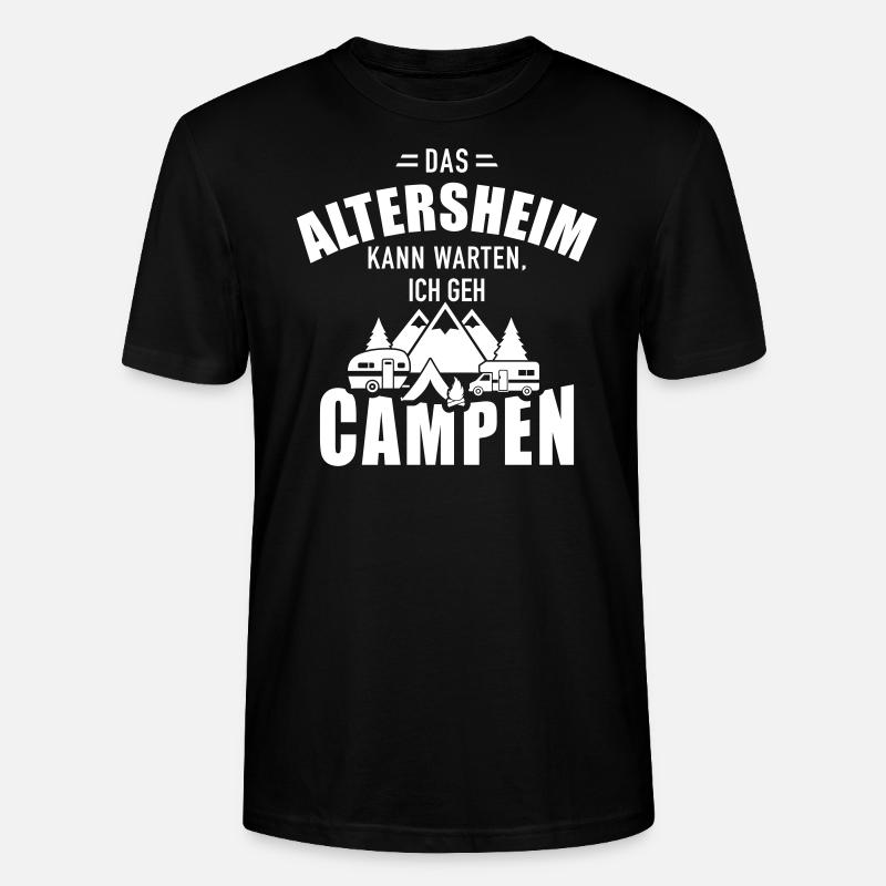 Camping - Stanley/Stella Unisex Bio-T-Shirt CRAFTER - Schwarz