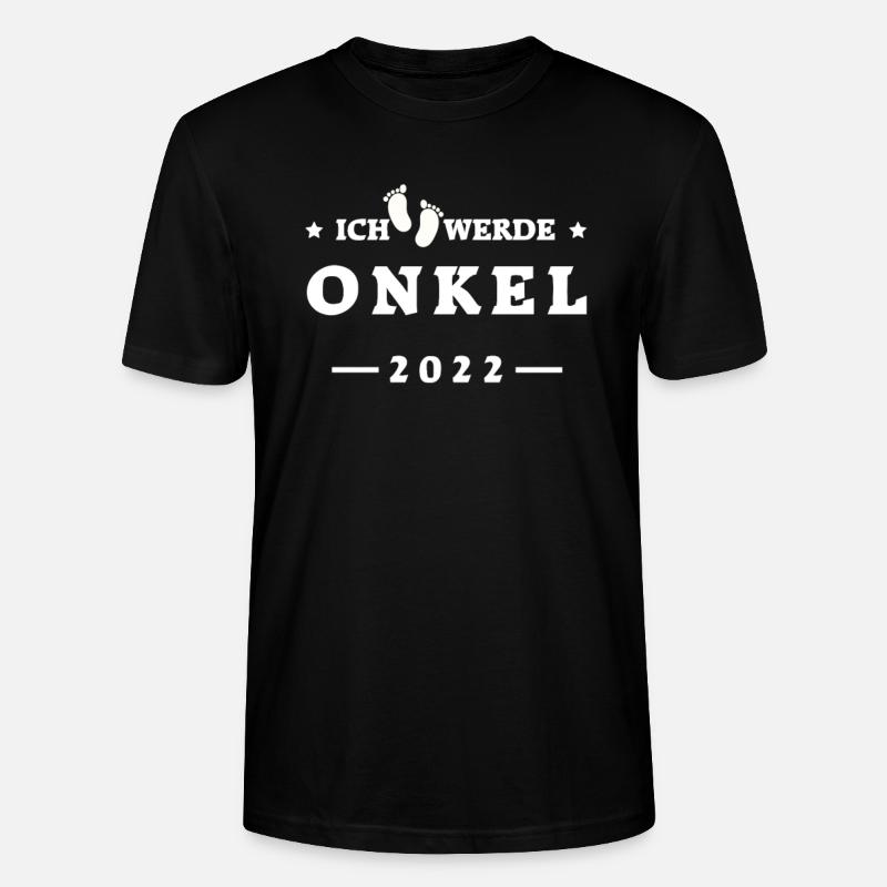 Ich werde Onkel 2022 - Stanley/Stella Unisex Bio-T-Shirt CRAFTER - Schwarz