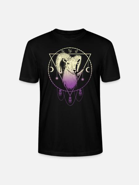 Vædderen Astrologi Spirituel - Stanley Stella CRAFTER unisex økologisk-T-shirt - sort