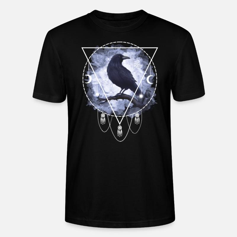 Rabe Krähe Gothic - Stanley/Stella Unisex Bio-T-Shirt CRAFTER - Schwarz