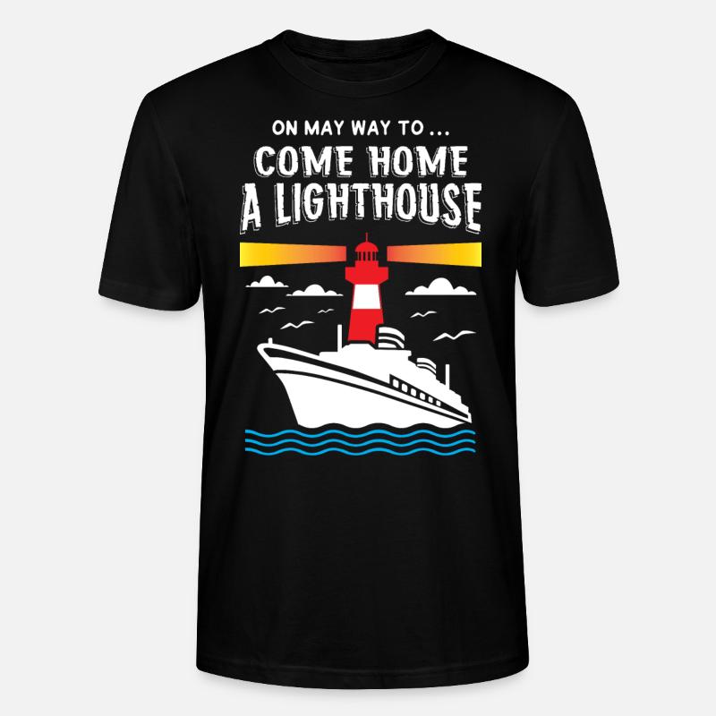 Lighthouse - Stanley/Stella Unisex Bio-T-Shirt CRAFTER - Schwarz