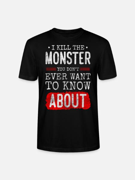 Horror Frighten Funny - Stanley/Stella CRAFTER Unisex Organic T-Shirt - black